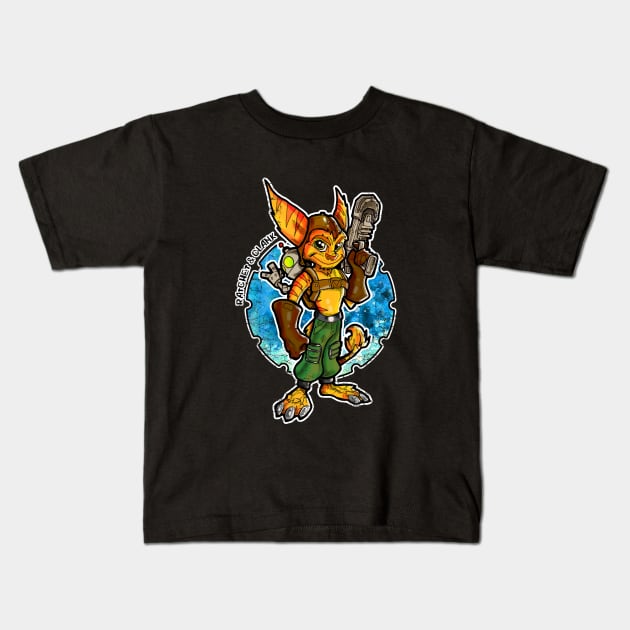 Ratchet and Clank Kids T-Shirt by Inking Imp